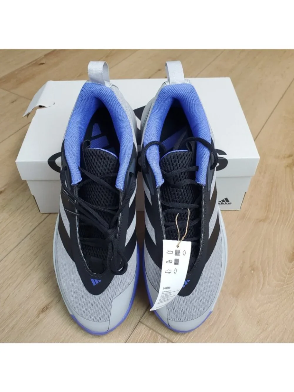 Adidas Subzone Basketball Shoes Mens Size 10.5 Grey /Black Blue Sneakers IH8559